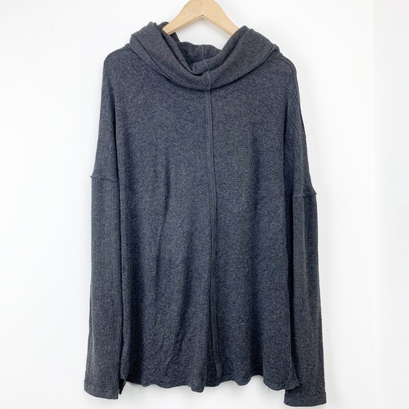 Antropologie Bordeaux Charcoal Abbie Cowl Tunic - Picture 4 of 5